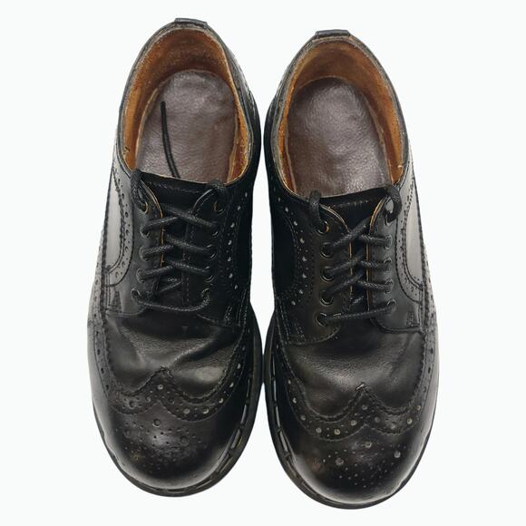 Dr. Martens 90s Vintage Brogue Platform Wingtip Steel Toe Black Womens Size 6 - Picture 11 of 11